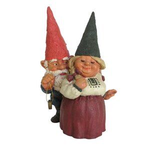 Vintage Forest Gnomes Figurine by Klaus Wickl - Richard & Rosemary Love Necklace
